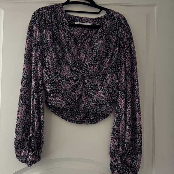 Floral Long Sleeve Women's Top - Picture 1 of 1